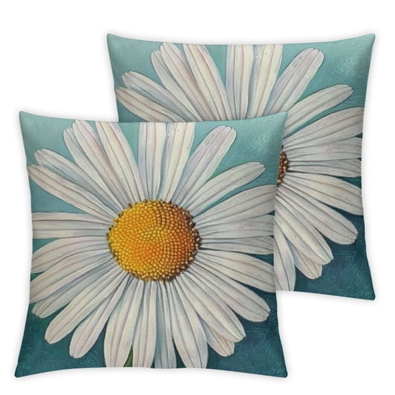 BANET Flower of 2 Flower Pillows Plants ative Cushion for Couch Bed Sofa 12x12in