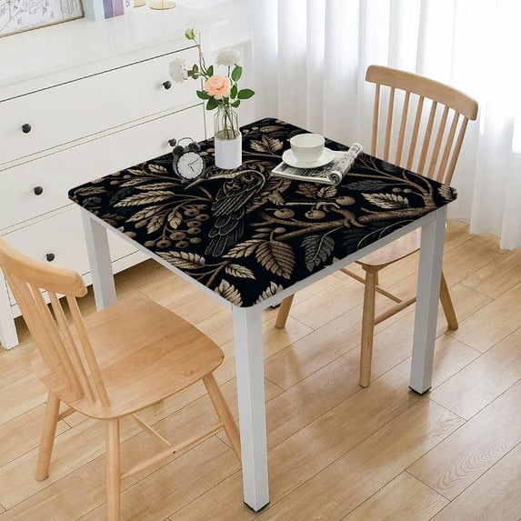 BANET Forest Animals and Tablecloth Rectangle Tablecloth Picnic Tablecloth BBQ Table Cloths Polyester for Kitchen White