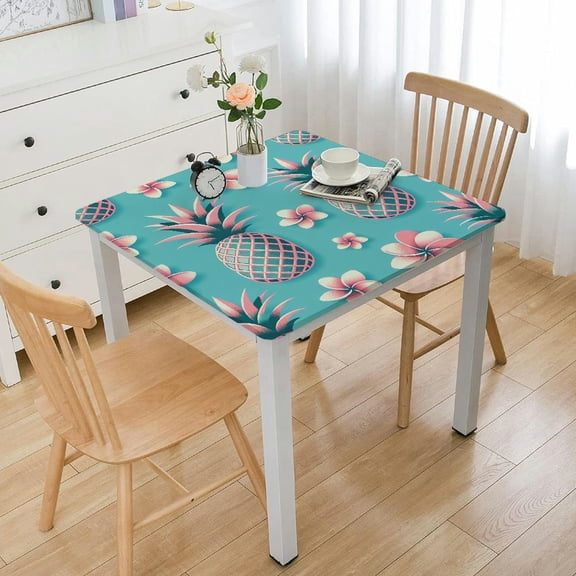 BANET Fruit Linen Burlap Square Table Home Table Top Decoration Holiday Party Supplies Kitchen Dinner Table Cover White