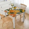 thumbnail image 1 of BANET  Fruit Orange Rectangle Tablecloth,Polyester Table Cloth,Waterproof and Wrinkle Resistant, Washable Table Cover for Dinning Room Tabletop Outdoor Picnic  white, 1 of 8