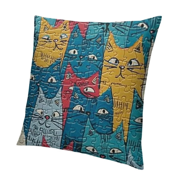 BANET Funny Cats Pillowcase, Cat Pillowcase for Room Home Decor 22x22in
