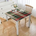thumbnail image 1 of BANET  Give Thanks Plaid Fall Table Decor, Autumn &amp; Thanksgiving Tabletop Linens, Square Tablecloth white, 1 of 8