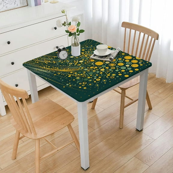 BANET Green Tablecloths Rectangular Gold Dot Tablecloths for Rectangle Tables Dining Table Covers for Parties, , Wedding, White