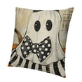 thumbnail image 1 of BANET  Halloween Pillow Cover Pumpkin Ghost Polka Dots Decorative Throw Pillow Case Outdoor Cushion Cover for Home Couch Sofa Cushion Holiday Party Decor 18x18in, 1 of 5