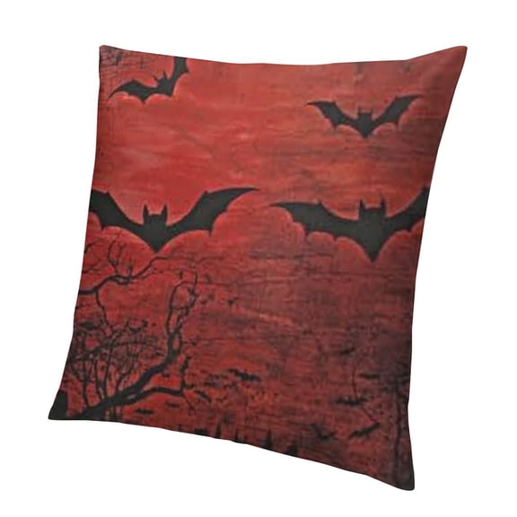 BANET Halloween Rectangle Throw Pillow Covers Skull Ghost Cross Grave Stone Tree Pillow Cases Home DecorCushion Cover for Bed Living Room 12x12in