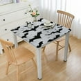thumbnail image 1 of BANET Halloween Square Tablecloth Waterproof Stain and Wrinkle Resistant Table Cloth Washable Polyester Table Cover for Dining Kitchen Wedding Party White, 1 of 7