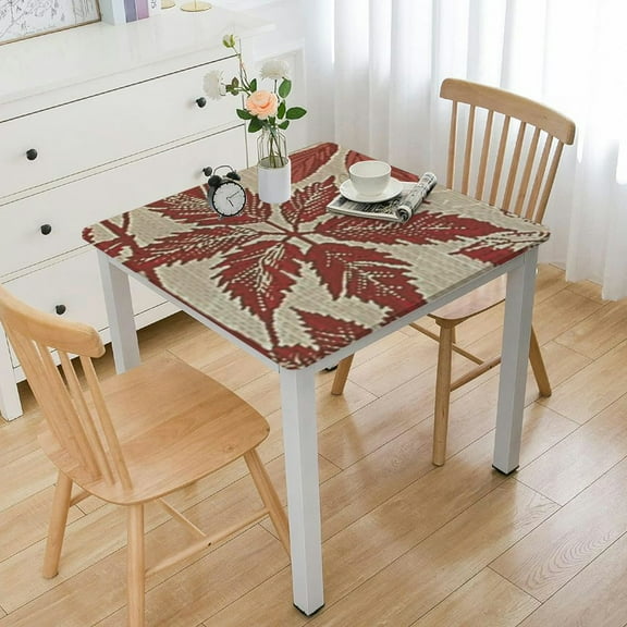 BANET  Harvest Breeze Autumn Patchwork Vinyl Flannel Backed Tablecloth, Fall Country Rustic Thanksgiving Print Kitchen and Dining Room Vinyl Tablecloth white