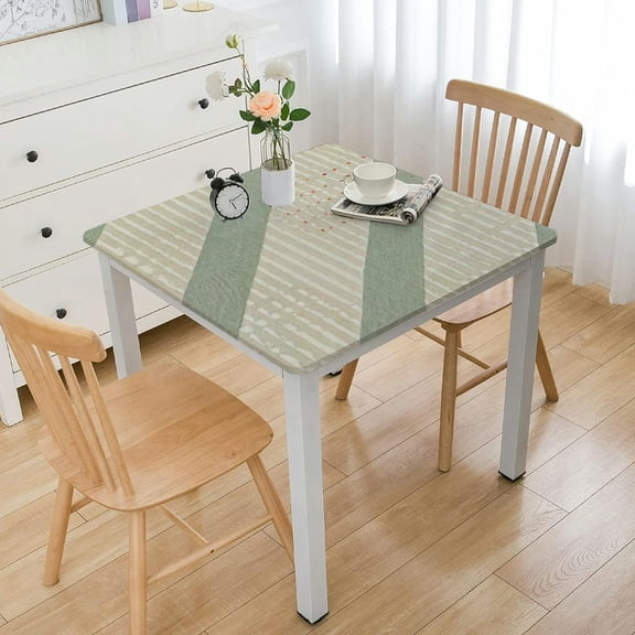 BANET  Heavy Duty Cotton Linen Tablecloth for Rectangle Table Stitching Tassel Table Cloth for Dining Table Dust-Proof Table Cover for Tabletop Decoration  white