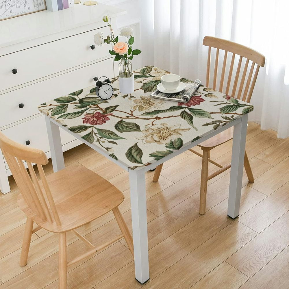 BANET Heavy Duty Tablecloth with Flannel Backing Waterproof Oil-Proof ...
