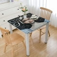 thumbnail image 1 of BANET I am a Elastic Edged Polyester Fitted Table Cover, Girlish Feminine Quote Theme Print Fitted Square Tablecloth, Fit Square Table for Banquet White, 1 of 7