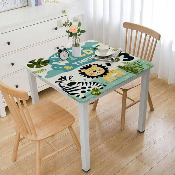 BANET Jungle Animal Theme Tablecloth - Decorations Table Cover, Birthday Table Decorations