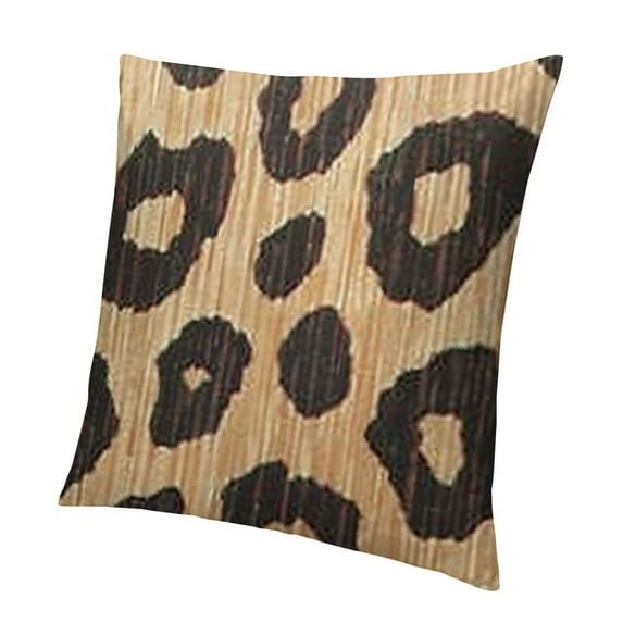 BANET Leopard Print Throw Pillow Covers Animal Skin Texture Decorative Pillowcases Soft Cushion Covers for Sofa Couch Bed Home Decor 24x24in