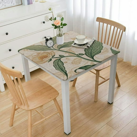 BANET Linen Tablecloth,Decorative Thick French Table Cloth Rectangle Square for Kitchen Dining white