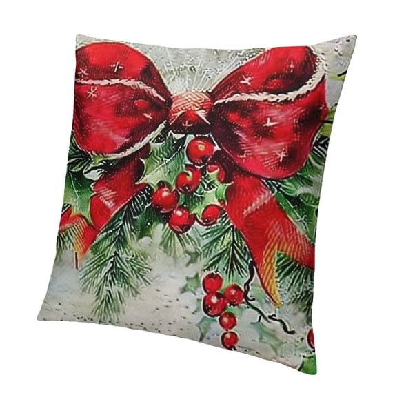 BANET Merry Christmas Decorative Cotton Linen Joy Blessing 22x22in