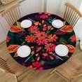 thumbnail image 1 of BANET Mexican Flower Round Tablecloth Kitchen Picnic Tablecloths Washable Table Cover for Dining Party Table Cloths Reusable Table Cloth 54"-58, 1 of 8