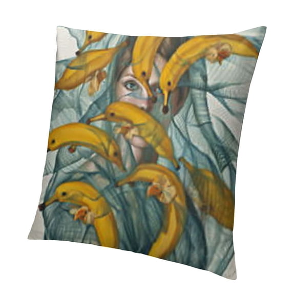 BANET Modern Minimalist Living Room Sofa Decorative Pillowcase, Luxury Style Printed backrest Cushion Cover, Bedroom Bed Pillowcase. White