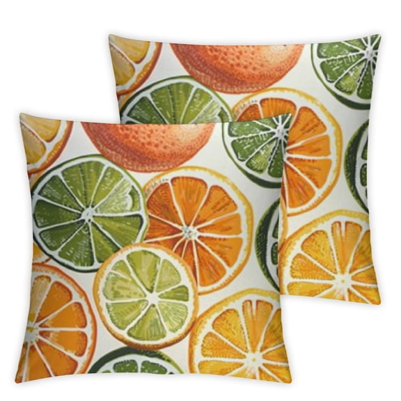 BANET Modern White Throw Pillow Covers, ed Digital Blended Hidden Zipperl Decorative Pillowcases for Hair Skin Square 2 Pcs 18x18in