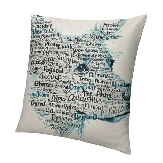 BANET Name Art Pillowcase, with Name, Naptime/Bedtime - White