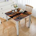 thumbnail image 1 of BANET Nature Tablecloth, from by with Fall Trees Forest Life Image, Rectangular Table Cover for Dining Room Kitchen Decor White, 1 of 7