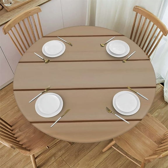 BANET Ocean Beach Theme Round Decorative Tablecloth, Table, Coffee Table Tablecloth 42"-46