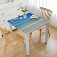 thumbnail image 1 of BANET Ocean Pattern Square Tablecloth,Stain Wrinkle Resistant Reusable Washable Print Square Table Cover,for Kitchen Indoor Outdoor Events Party Decor(Turquoise Blue) white, 1 of 7