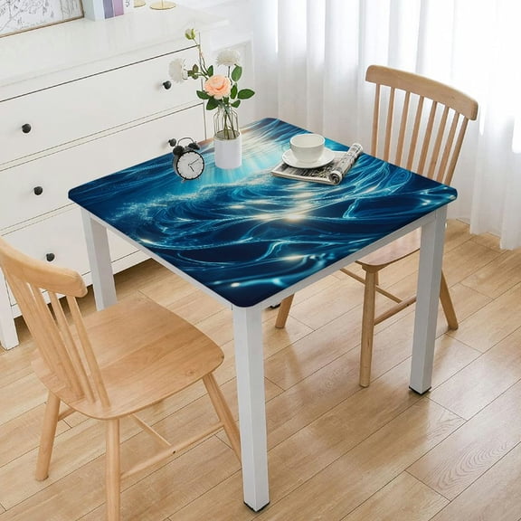 BANET  Ocean Waves Blue Tablecloth Ocean Tablecloth Sea Theme Picnic Table Cover Waterproof Table Cover Stain Resistant Water Table Cloth for Beach Pool Birthday