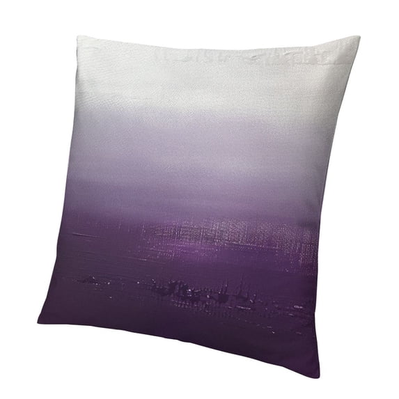 BANET Ombre Pillow Cushion Cover, Perfect Gradient Harmony of Vivid Colors Themed Modern Design Art Print, Decorative Square Accent Pillow Case White