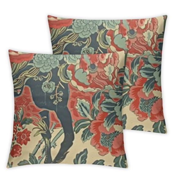 BANET Pack of 2 Outdoor Pillowcase Square for Bedroom Sofa Couch Living Room Home Decor 12x12in