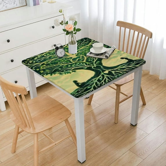 BANET Pagan Square Table Cloth Cover Decorations Fabric Square Tablecloth For Home Dining Room Kitchen Decor white