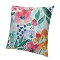 thumbnail image 1 of BANET  Peony Flower Throw Pillow Covers Watercolor Floral Pink Flower Decorative Throw Pillow Cases Flower Throw Pillow Covers for Sofa Couch Bedroom Home Decor 12x12in, 1 of 5