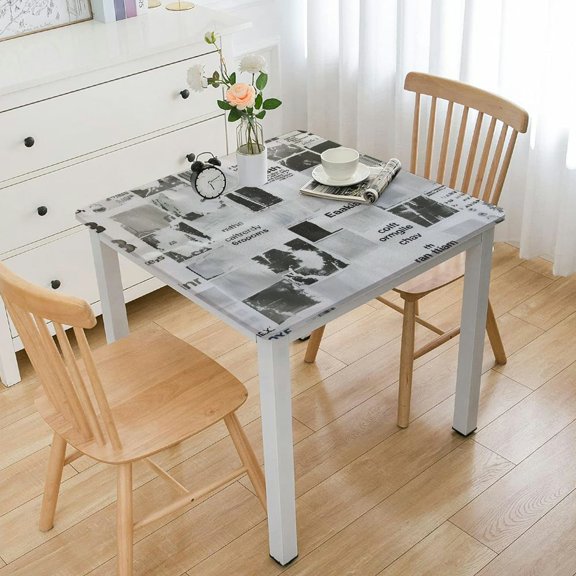 BANET Periodic Table Tablecloth, Chemisty with Elements in Squares Print, Rectangular Table Cover for Dining Room Kitchen Decor white
