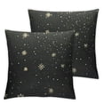 thumbnail image 1 of BANET Pillow Case Throw Pillow Case 2 Pack Snowflake Christmas Tree Snowflake Decoration Cushion Cover Home Sofa Couch Living Room Bedroom Car  22x22in, 1 of 7
