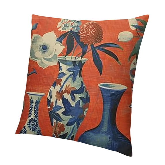 BANET Pillow Case Throw Pillow Cover Blue Cushion Cover Decorative Pillowcase Home Decor for Sofa Living Room Bedroom 22x22in