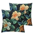 thumbnail image 1 of BANET  Pillow Cases Set of 2 Set Twin Shabby Black and Yellow Floral Bedding Elegant Peony Set Vintage Farmhouse Bedding Soft, 2Pcs 22x22in, 1 of 7