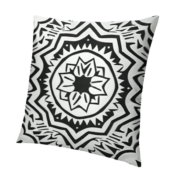 BANET Pillow Covers Decorative Black and White Sweet Home Throw Pillow Covers Geometric Farmhouse Cushion Case Outdoor Decorations Throw Pillow for Couch Sofa Bed 12x12in