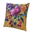 thumbnail image 1 of BANET  Pillow Covers Decorative Flower Embroidered Throw Pillow Colorful Accent Pillow Case Velvet Cushion Luxury Pillowcase for Bed Couch Bedroom Office Decor White, 1 of 5