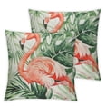 thumbnail image 1 of BANET Pillow Covers Set of 2 Leaves Print Decorative Throw Pillows Outdoor Flower Pillowcases Cushion Case Decor for Home Sofa Couch Bed 18x18in, 1 of 7