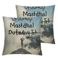 thumbnail image 1 of BANET Pillow Covers Set of 2 Life Quote, Throw Pillow Cases and Pillowcase Cushion Cover Decorative for Outdoor Home Sofa Bedroom Livingroom 20x20in, 1 of 7