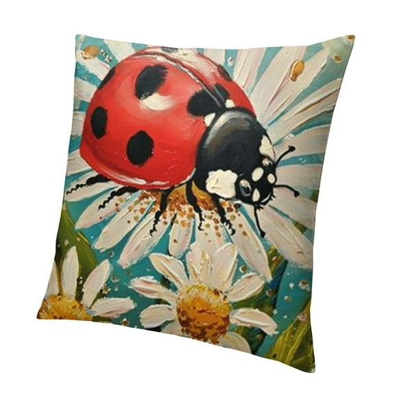 BANET Pillow Covers Watercolor Painting Decorative Throw Pillow Buffalo Plaids 18x18in