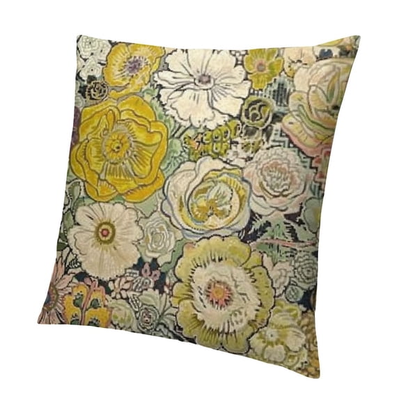 BANET Pillowcase Standard Size - Vintage Chic Floral Pattern Printed Flower Pillow Cases Set, Standard Pillow Covers with Envelope Closure White