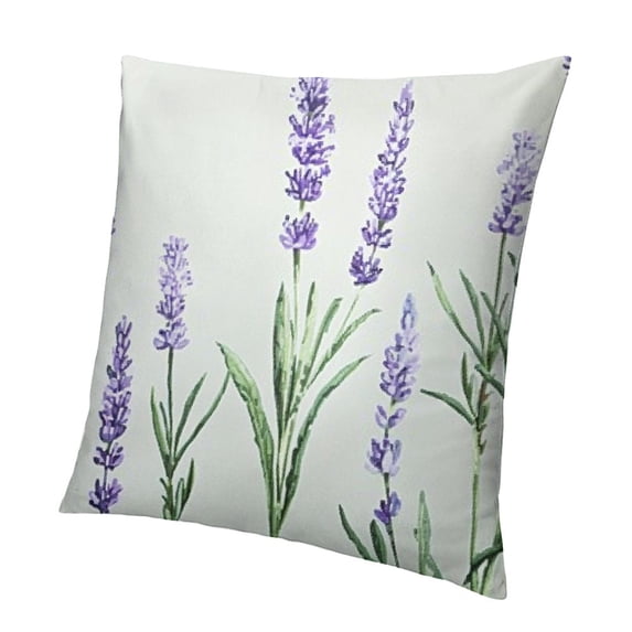 BANET Pillowcase for Hair and Skin Queen - Lavender Printed Pillowcase- Pillow Cases with Envelope Closure, Valentines Day Gifts for Women White