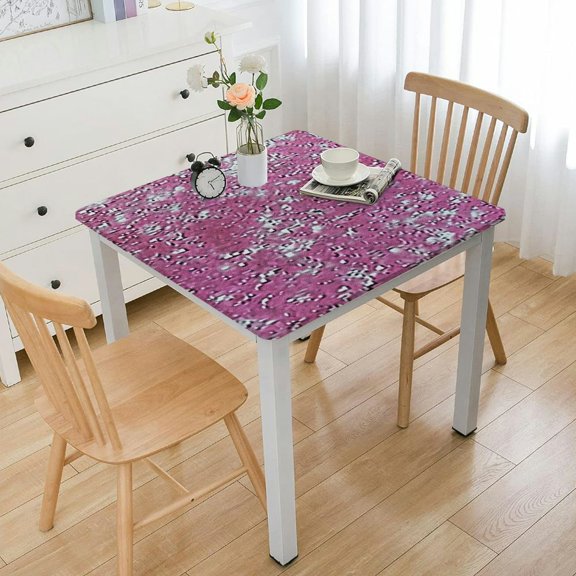 BANET Pink Laser Tablecloths Hot Pink Table Covers Rectangle Table cloths for Girl Birthday Party Wedding Anniversary Baby Shower Decor 40*40