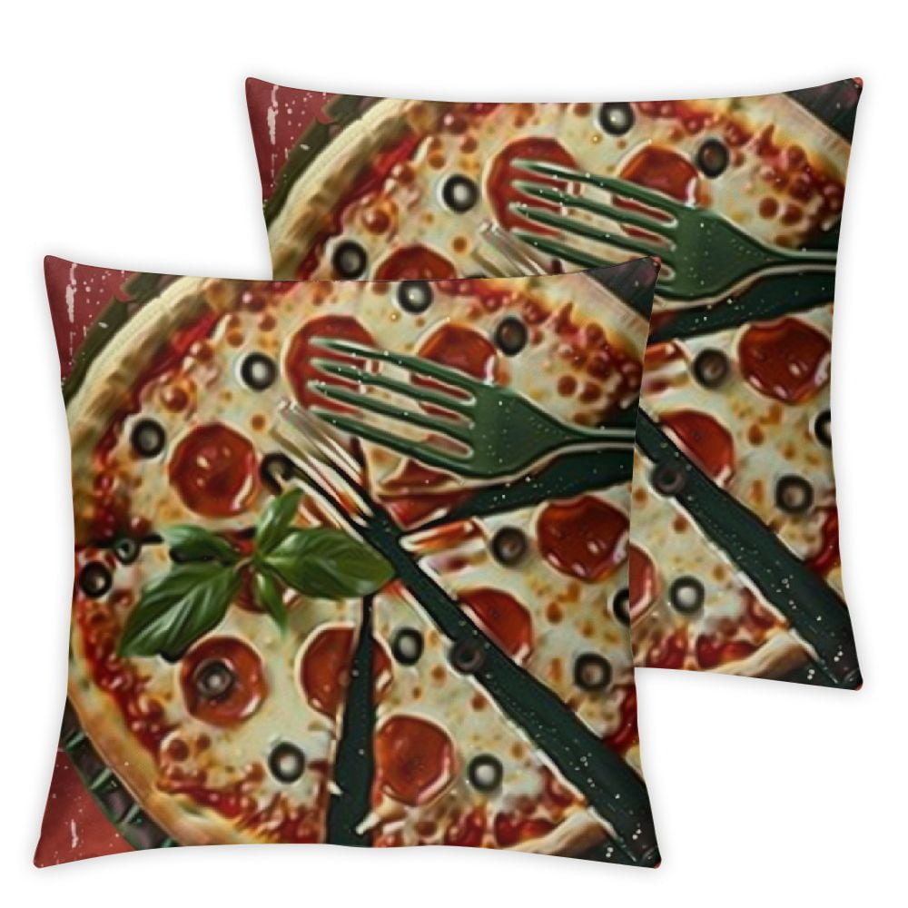 BANET Pizza Pack of 2, of Retro Inspired of Italian Food with ...