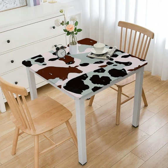 BANET Print Tablecloth Brown Black Table Cover Rectangle Table Cloth ...