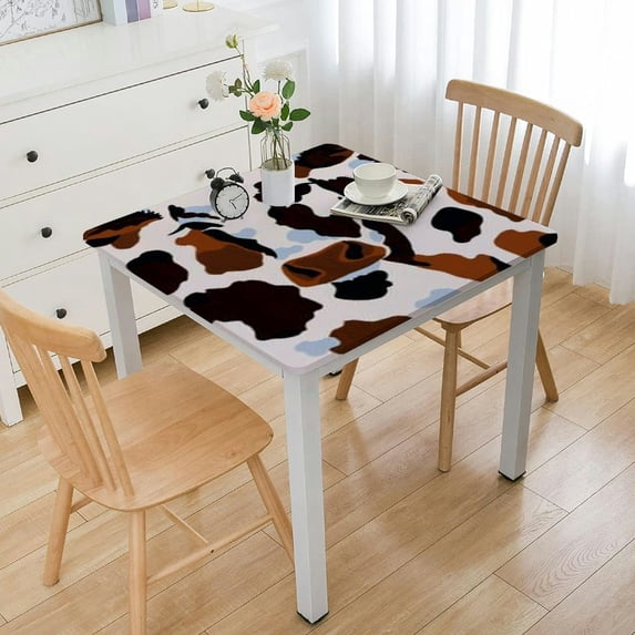 BANET Print Tablecloth Table Cover Rectangle Table Cloth for Home Dining Table Decor white