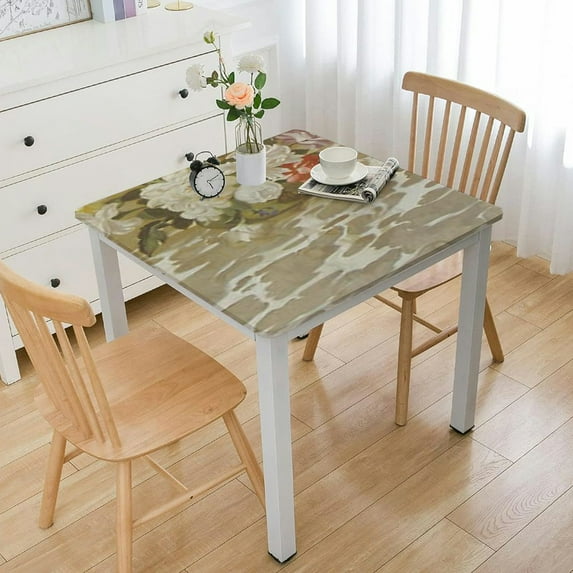 BANET - Quality Table Pad Protector, Waterproof Vinyl Table Cover for Superior Protection from Spills, Scratches & Heat - Reusable Table Cloth with Cushion Flannel Backing white