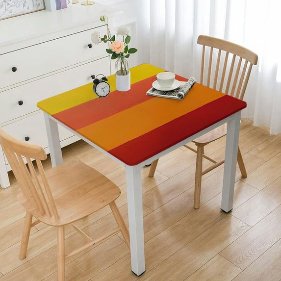 BANET Rainbow Banner Theme Premium Tablecloth Decorative Rectangle Table Cover 36*36