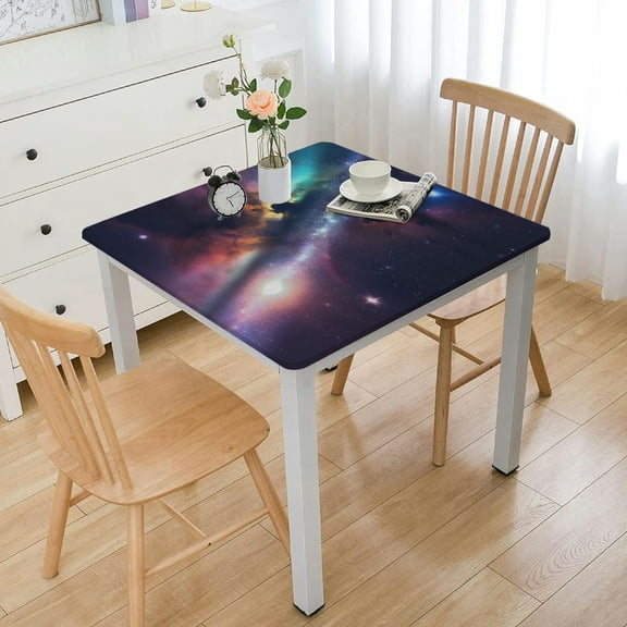 BANET Rectangle Elastic Edged, Tablecloth for Rectangle Tables Table Cover Rectangle Tables Party Dinning Room White