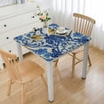 thumbnail image 1 of BANET  Rectangle Fabric Tablecloth, Allure Yellow and Blue Floral Bordered Print, Indoor Outdoor Stain and Water Resistant Table Cloth, Provence French Country white, 1 of 7