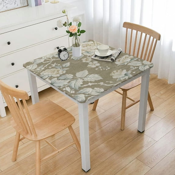 BANET Rectangle Table Cloth, Waterproof Heavy Duty Vinyl Tablecloths, Wipeable Washable Table Cover for Kitchen and Dining Room white